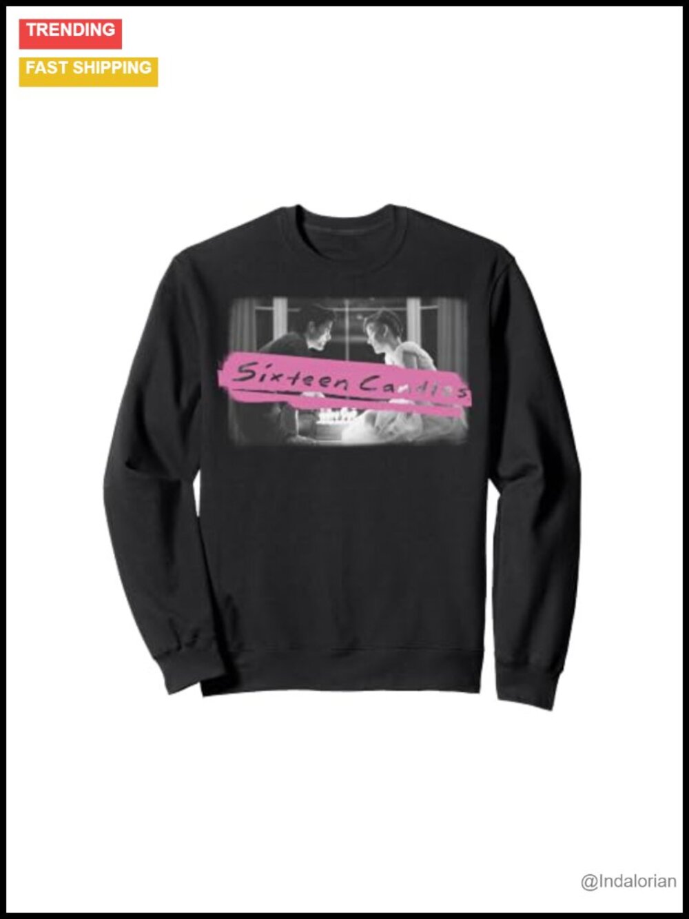 Officially Licensed Sixteen Candles Birthday Cake Sweatshirt